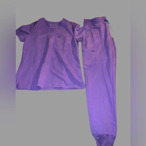 FIGS Limited Edition Lilac Dawn Scrubs Set - Zamora Joggers + Catarina Top